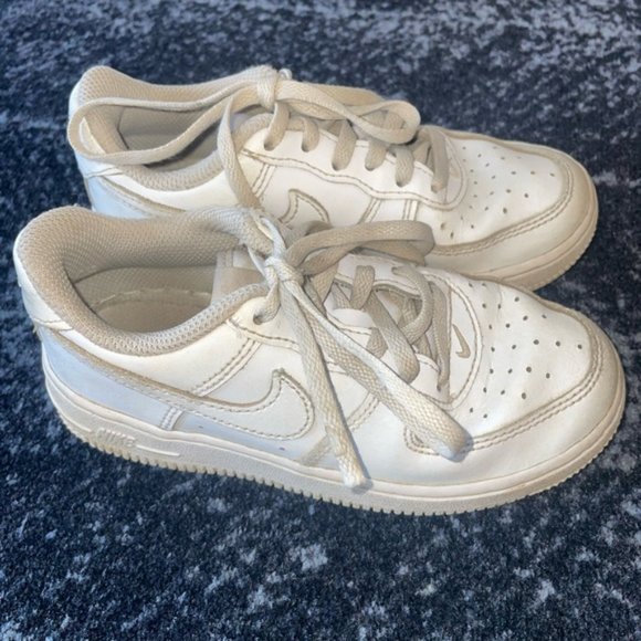 Kids White Air Force One Running Shoes 11.5 Toddler Sneakers - Picture 4 of 9